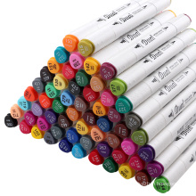 Wholesale stationery double tip alcohol ink based markers permanent waterproof school kids colored marker pen